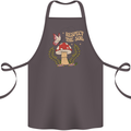 Respect the Soil Frog Climate Change Hippy Cotton Apron 100% Organic Dark Grey