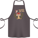 Respect the Soil Frog Climate Change Hippy Cotton Apron 100% Organic Dark Grey