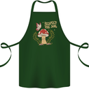 Respect the Soil Frog Climate Change Hippy Cotton Apron 100% Organic Forest Green