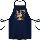Respect the Soil Frog Climate Change Hippy Cotton Apron 100% Organic Navy Blue