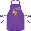 Respect the Soil Frog Climate Change Hippy Cotton Apron 100% Organic Purple