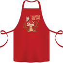 Respect the Soil Frog Climate Change Hippy Cotton Apron 100% Organic Red