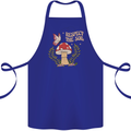 Respect the Soil Frog Climate Change Hippy Cotton Apron 100% Organic Royal Blue
