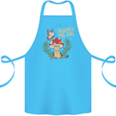 Respect the Soil Frog Climate Change Hippy Cotton Apron 100% Organic Turquoise
