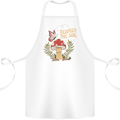 Respect the Soil Frog Climate Change Hippy Cotton Apron 100% Organic White