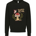 Respect the Soil Frog Climate Change Hippy Kids Sweatshirt Jumper Black