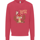 Respect the Soil Frog Climate Change Hippy Kids Sweatshirt Jumper Heliconia