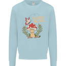 Respect the Soil Frog Climate Change Hippy Kids Sweatshirt Jumper Light Blue