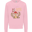 Respect the Soil Frog Climate Change Hippy Kids Sweatshirt Jumper Light Pink