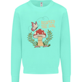 Respect the Soil Frog Climate Change Hippy Kids Sweatshirt Jumper Peppermint