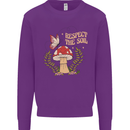 Respect the Soil Frog Climate Change Hippy Kids Sweatshirt Jumper Purple