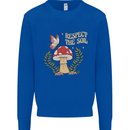 Respect the Soil Frog Climate Change Hippy Kids Sweatshirt Jumper Royal Blue