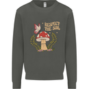 Respect the Soil Frog Climate Change Hippy Kids Sweatshirt Jumper Storm Grey