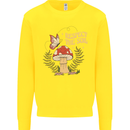 Respect the Soil Frog Climate Change Hippy Kids Sweatshirt Jumper Yellow