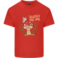 Respect the Soil Frog Climate Change Hippy Mens Cotton T-Shirt Tee Top Red
