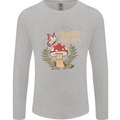 Respect the Soil Frog Climate Change Hippy Mens Long Sleeve T-Shirt Sports Grey