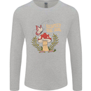Respect the Soil Frog Climate Change Hippy Mens Long Sleeve T-Shirt Sports Grey