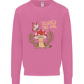 Respect the Soil Frog Climate Change Hippy Mens Sweatshirt Jumper Azalea