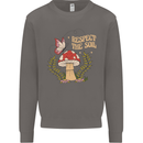 Respect the Soil Frog Climate Change Hippy Mens Sweatshirt Jumper Charcoal