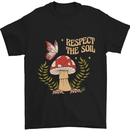Respect the Soil Frog Climate Change Hippy Mens T-Shirt 100% Cotton Black
