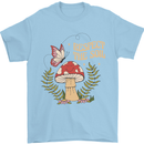 Respect the Soil Frog Climate Change Hippy Mens T-Shirt 100% Cotton Light Blue