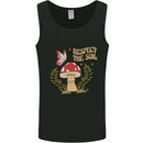 Respect the Soil Frog Climate Change Hippy Mens Vest Tank Top Black