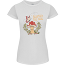 Respect the Soil Frog Climate Change Hippy Womens Petite Cut T-Shirt White