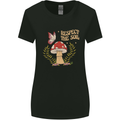 Respect the Soil Frog Climate Change Hippy Womens Wider Cut T-Shirt Black
