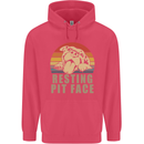 Resting Pit Bull Face Funny Dog Puppy Childrens Kids Hoodie Heliconia