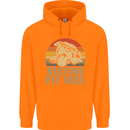Resting Pit Bull Face Funny Dog Puppy Childrens Kids Hoodie Orange
