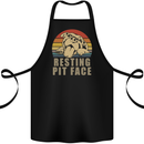 Resting Pit Bull Face Funny Dog Puppy Cotton Apron 100% Organic Black