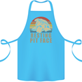 Resting Pit Bull Face Funny Dog Puppy Cotton Apron 100% Organic Turquoise
