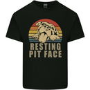 Resting Pit Bull Face Funny Dog Puppy Kids T-Shirt Childrens Black