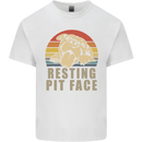 Resting Pit Bull Face Funny Dog Puppy Kids T-Shirt Childrens White