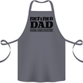 Retired Dad Done and Dusted Retirement Cotton Apron 100% Organic Steel