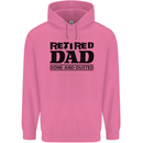 Retired Dad Done and Dusted Retirement Mens 80% Cotton Hoodie Azelea