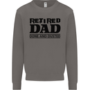 Retired Dad Done and Dusted Retirement Mens Sweatshirt Jumper Charcoal