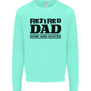 Retired Dad Done and Dusted Retirement Mens Sweatshirt Jumper Peppermint
