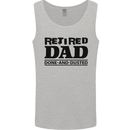 Retired Dad Done and Dusted Retirement Mens Vest Tank Top Sports Grey