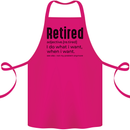 Retired Definition Funny Retirement Cotton Apron 100% Organic Pink