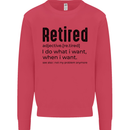 Retired Definition Funny Retirement Kids Sweatshirt Jumper Heliconia