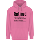 Retired Definition Funny Retirement Mens 80% Cotton Hoodie Azelea