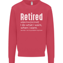 Retired Definition Funny Retirement Mens Sweatshirt Jumper Heliconia