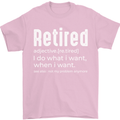 Retired Definition Funny Retirement Mens T-Shirt Cotton Gildan Light Pink
