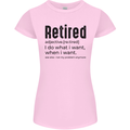 Retired Definition Funny Retirement Womens Petite Cut T-Shirt Light Pink