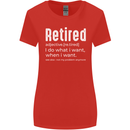 Retired Definition Funny Retirement Womens Wider Cut T-Shirt Red