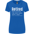Retired Definition Funny Retirement Womens Wider Cut T-Shirt Royal Blue