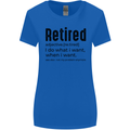 Retired Definition Funny Retirement Womens Wider Cut T-Shirt Royal Blue