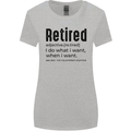 Retired Definition Funny Retirement Womens Wider Cut T-Shirt Sports Grey