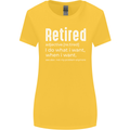 Retired Definition Funny Retirement Womens Wider Cut T-Shirt Yellow
